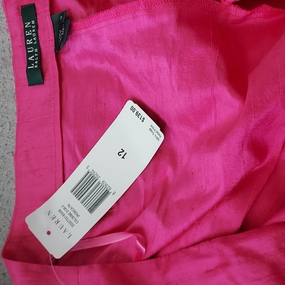 Lauren Ralph Lauren 100% Silk High Rise Ankle Pants Sz-12 NWT - Picture 6 of 6